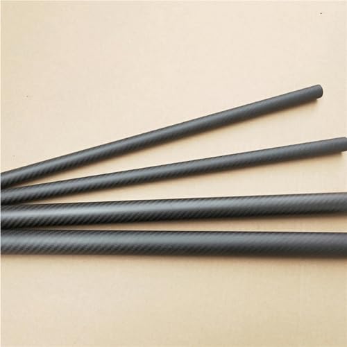 8pcs Length 600mm Carbon Fiber Tube High Composite Hardness Material 3K Twill Matte Carbon Fiber Square Tube(6x4x600mm)