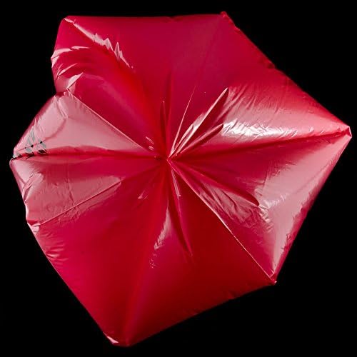 TableTop King 33 Gallon 33" x 40" Red Isolation Infectious Waste Bag/Biohazard Bag Linear Low Density 1.2 Mil - 100/Case