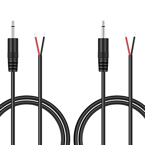 2 Pack Cable Audio 2.5mm Mono 3ft miniatura 1