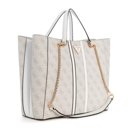 GUESS Noreen Small Girlfriend Carryall, Dove Logo3