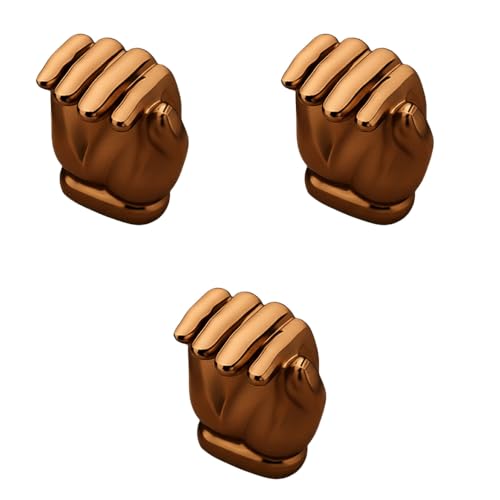 Image of Hand Design Knob for Drawer /Door Knob /Drawer Knobs /Decorative Knobs and Pulls /Door Hardware /Zinc Alloy (PVD Rose Gold Finish) Pack of 3-| 3 Years Warranty |