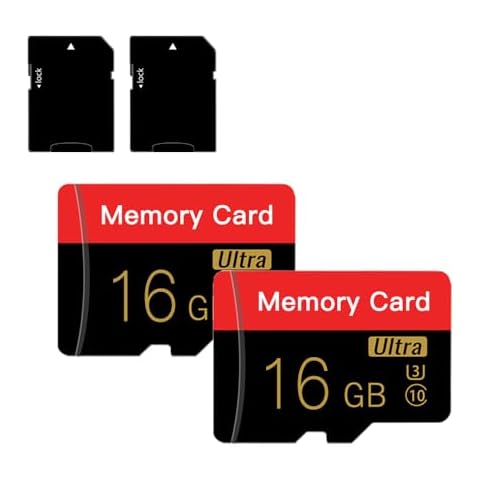 16GB Micro SD Card Pack with Adapter Cover