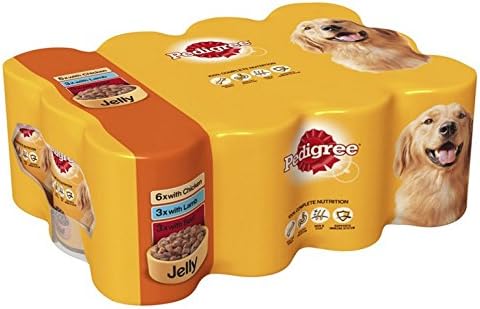Pedigree Dog Tins Mixed Selection in Jelly, 12 x 385 g