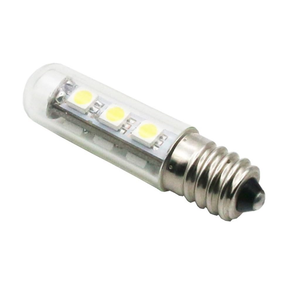 1fortunate lights, Paquete de 50 bombillas LED for refrigerador, CA 220 V, T15L, E14/E12, for horno microondas, lámpara de pared(3000K Warm White)