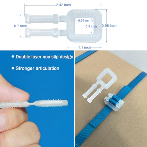 plastic packaging banding strapping kit 1234 x 50039 polypropylene straps amp 100 buckles blue