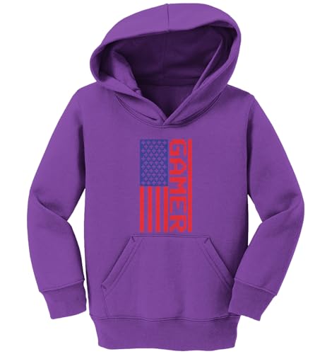 Haase Unlimited Gamer - American Flag 8 Bit Toddler/Youth Fleece Hoodie2