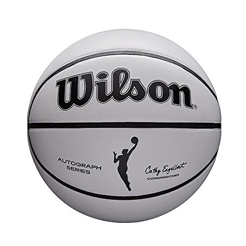 WILSON WNBA Commemorative Series Autograph Basketball - Size 6 - 28.5 White/Orange