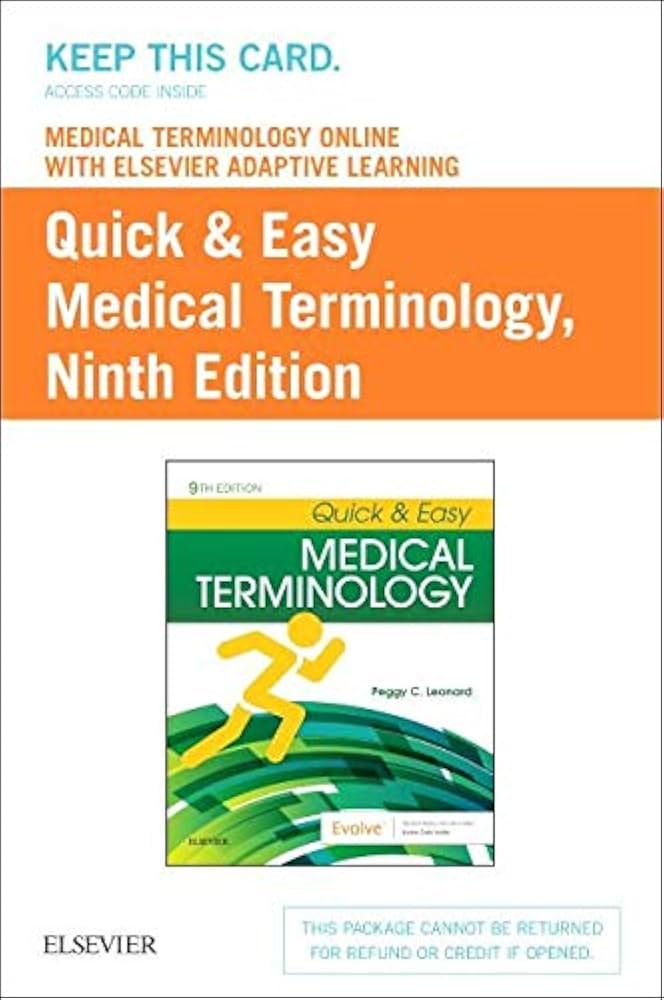 Medical Terminology Online with Elsevier Adaptive Learning