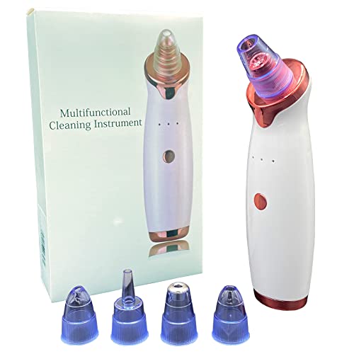 69beauty Potente limpiador de poros – Eliminador de puntos negros eléctrico – Aspirador de vacío para la cara – Eficaz contra el acné, los puntos negros, las espinillas y las imperfecciones de la piel
