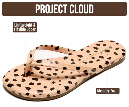 Image of Project Cloud Kids Sandals For Girls Footwear with Memory Foam Insole Kids Flip Flops - Lightweight & Slip Resistant Girls Sandals Summer Beach Essentials 2026 (Little Foundations)
