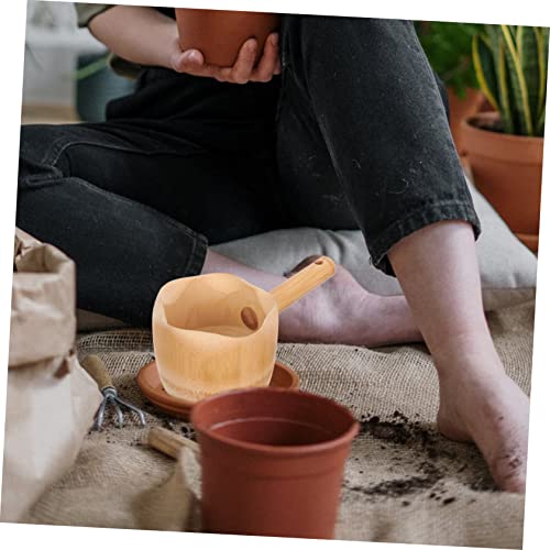 Watering Ladle Portable Bathtub For Plastic Spoon Spoons Bathing Kitchen Ladles Wood Water Scoop Dipper Ladle Bath Ladle Bamboo Ladle Water Ladle Scoop Bamboo Solid Pack #TOP3