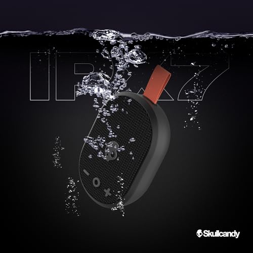 Image of Skullcandy Ounce Wireless Bluetooth Speaker - IPX7 Waterproof Mini Portable Speaker with 16 Hour Battery, Downward Firing Passive Radiator, and Ballistic Nylon Carry Strap