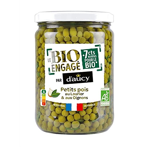 Pois bio d'Aucy le lot de 3 boîtes de petits pois de qualité supérieure