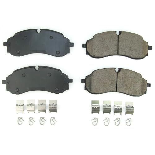 Image of PowerStop Front Brake Pads for Ford E-Transit 2022-25 |Transit-150 2022-25 |Transit-250 2022-25 |Transit-350 2022-25 - Z17 Ceramic Brake Pads with Installation Hardware, 17-2423