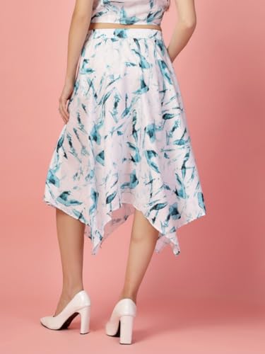 Image of OOMPH! Long Skirts for Women with Handkerchief Hem