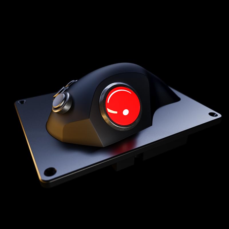 Ergonomiczna mysz przemysłowa typu trackball do montażu panelowego o stopniu ochrony IPX6 z 3 przyciskami myszy z przełącznikiem kluczykowym NKK
