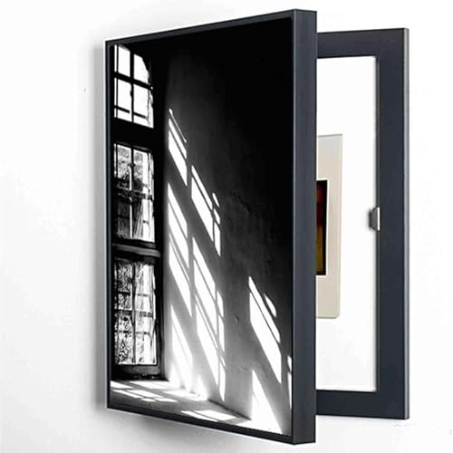 Contadores decorativos para caja de medidor eléctrico con sistema de tapa abatible