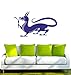 Indigos UG W492 Tatuaggio Murale Adesivo da Parete, Drago Mostro, Blu, 120x70 cm
