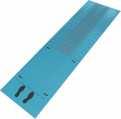 Tapis de test pour saut en longueur de 310 * 90cm avec graduation pour exercice de saut