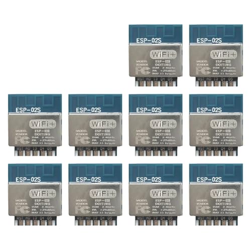 Módulo Wi-Fi ESP-02S de transmisión transparente serie, conexión estable en lote de 10 piezas