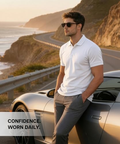 Image of Scott International Cotton Polo T Shirt | Collar Half Sleeves Plain T-Shirt | Tshirt for Men Stylish | Casual Tee for Office, Sports, Gym & Everyday Comfort | Men's Breathable All-Season Tshirt