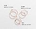 Small 14k Rose Gold Fill Hoops Size 12mm 22 gauge. Handmade 1 Pair 1/2 inch Hypoallergenic Earrings. Perfect for Sensitive Ears Women, Men, Children