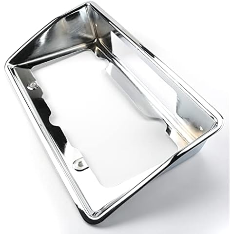 Fits 1968-1973 Corvette C3 Rear License Plate Bezel Chrome Finish 3919715 Cover