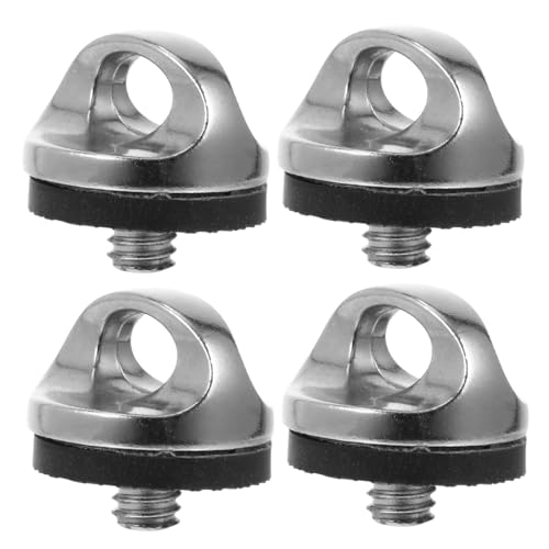 Tornillo de correa para cámara de 1/4 pulg NUOBESTY de zinc azul con silicona, pack de 4