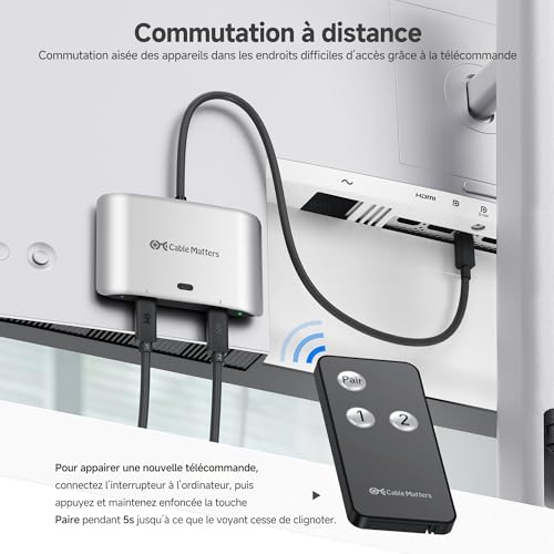 Commutateur USB4 USB C pour éviter de débrancher vos câbles - 7