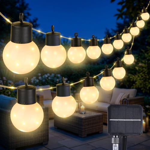 Guirlande lumineuse solaire pour jardin et balcon ambiance camping