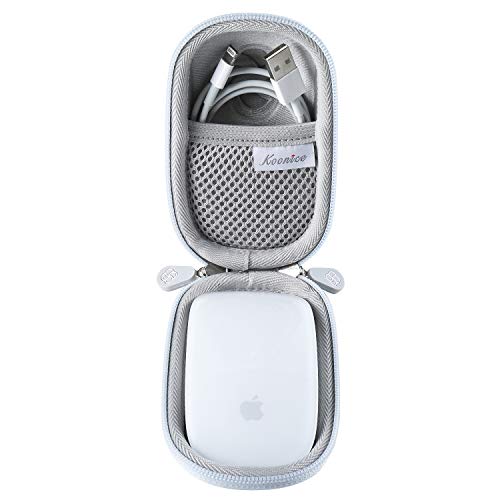 Koonice Hard Case Compatible For Apple Magic Mouse (I And Ii 2Nd Gen) Including Carabiner (Silver) #TOP2