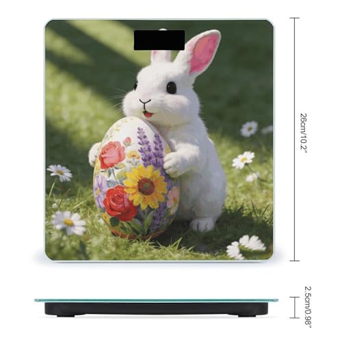 Báscula digital de baño con pantalla LCD y vidrio templado miniatura 2