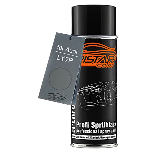 TristarColor Pintura del Coche Bote de Spray para Audi LY7P Titan Metallic Pintura Base Aerosol 400 ml Cover