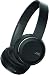 JVC Wireless Lightweight Flat Foldable On Ear Bluetooth Wireless Headband with Mic, Black (HAS190BTB)
