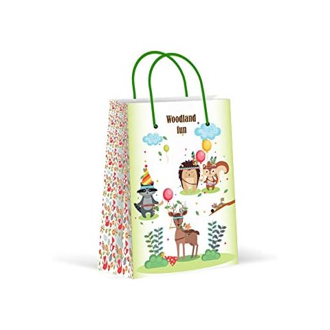 Premium Woodland Party Bags, Party Favor Bags, New, Treat Bags, Gift Bags, Goody Bags, Party Favors, Party Supplies, Decorations, 12 Pack Cover