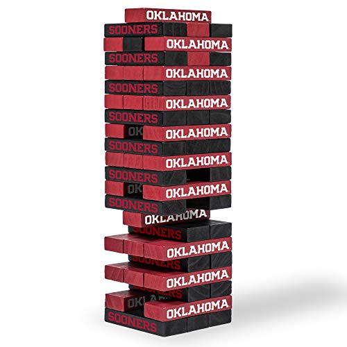Image of Wild Sports NCAA Pro Football Tabletop Stackers Block Game for College Football Fan, Dorm Game, Tailgate