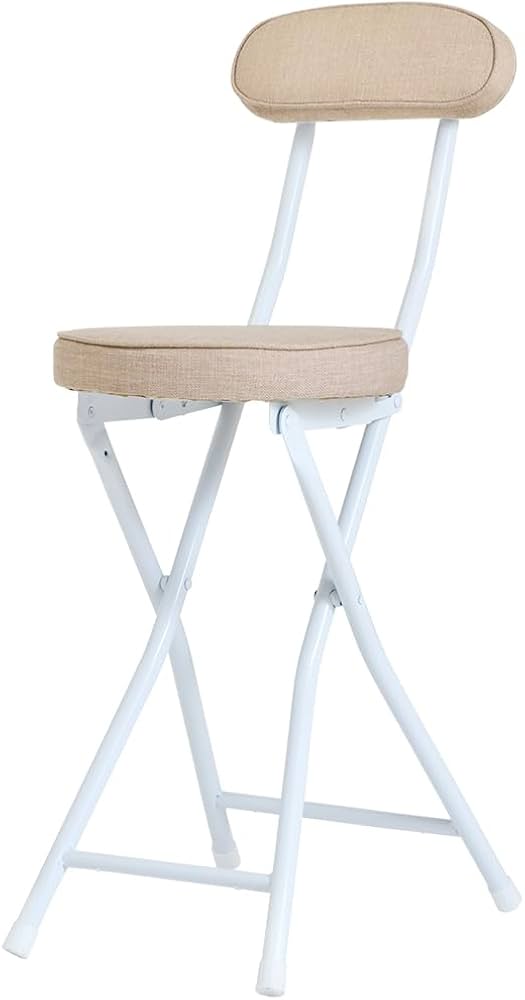Amazon｜アイリスプラザ 折り畳みチェア ベージュ 折りたたみチェア