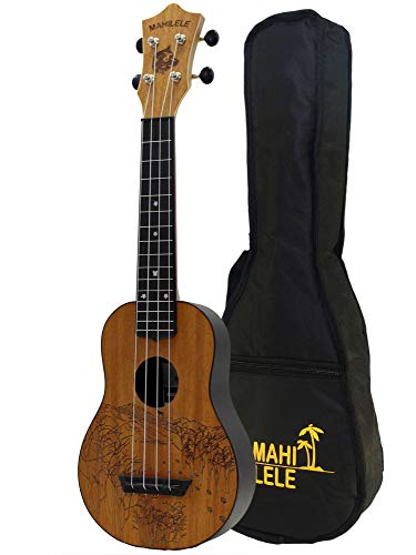 Ukulélé mahilele 3.0 Mahogany Winter - Les Beatles, Paul McCartney, John Lennon, RIngo Starr, George Harrison Ukulélé mahilele 3.0 Mahogany Winter