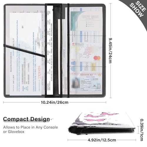 Organizador de auto cuero slim miniatura 3