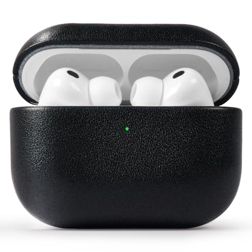 LITOCARY Full-Grain Leather Case For AirPods Pro3i2025j tOC U[P[X 3pyMagSafe[d USB-CP[XΉz{v ϏՌ LYh~ LEDCg E\ (
