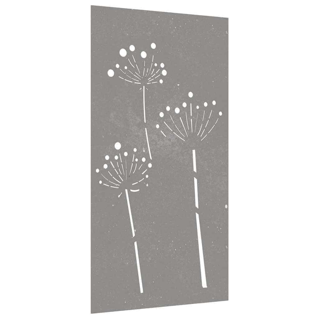 Décoration Murale Jardin 105x55 cm Acier corten Design de Fleur Décorations Brun,824486