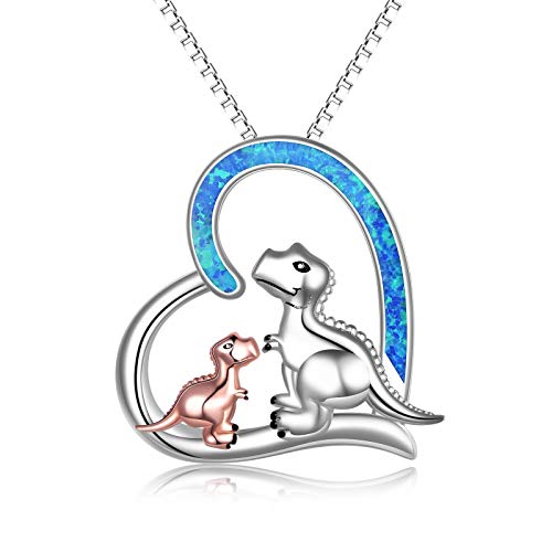 I Love You Forever Dino Necklace