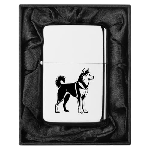 Encendedor en caja de regalo con forro de seda negro miniatura 1