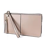 Befen Women's Genuine Leather Wristlet Clutch Cell Phone Wallet, Multi Card Organizer Wallet Purse...