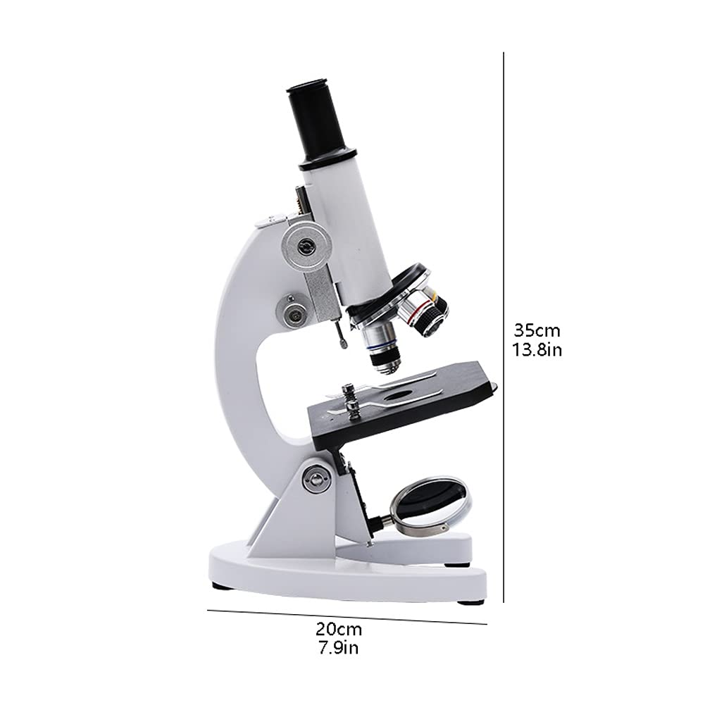 Microscopio per Laboratorio Microscopi composti Lente d'Ingrandimento 40X-4000X Microscopi trinoculari composti biologici per Studenti Principianti Laboratorio per Bambini