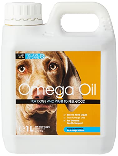 Natural VetCare Omega Oil for Dogs 1000ml Skin & Coat Supplement