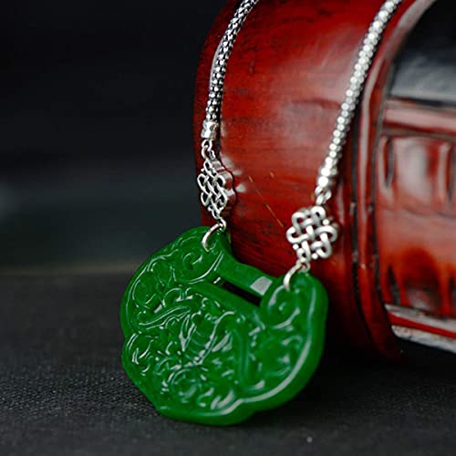 Collier en Argent 925 Nœud Chinois et Pendentif Jade Long | Bijoux d'Exception - 4