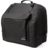 VAOLOAV Akkordeon Tasche für 120 Bässe Standard Leichte Soft Gig Bag mit Verstellbaren Riemen Zusatzfächern Weichschutztasche Maße 53 × 44 × 26 cm (20,9 × 17,3 × 10,2 Zoll) Schwarz