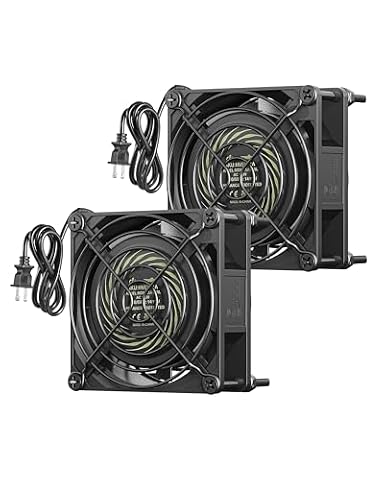DEWENWILS&EDISHINE DEWENWILS 2 Pack 120V AC Fan, Waterproof Exhaust Fan 80mm 14W 2470RPM 21CFM — $28.49 (12% off)