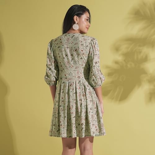 Image of Globus Women Ethnic Dress (GS574412 Pink XS)